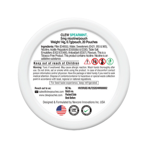 CLEW Spearmint Nicotine Pouches